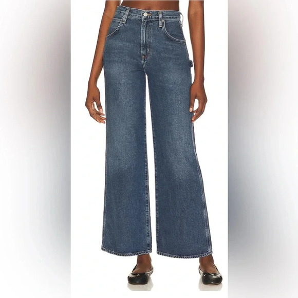 AGOLDE Magda Carpenter Jeans in Darkness Blue Size 29 - Picture 1 of 13